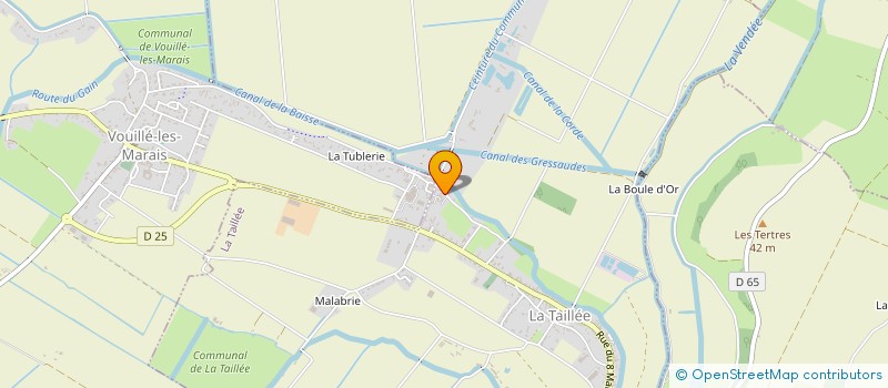 localisation de l'entreprise EARL LES ROSEAUX à VOUILLE-LES-MARAIS