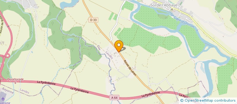 localisation de l'entreprise EARL LES ROSIERS  SORDE-L'ABBAYE