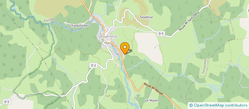 localisation de l'entreprise EARL LES ROZIERS HAUTS à SERVERETTE