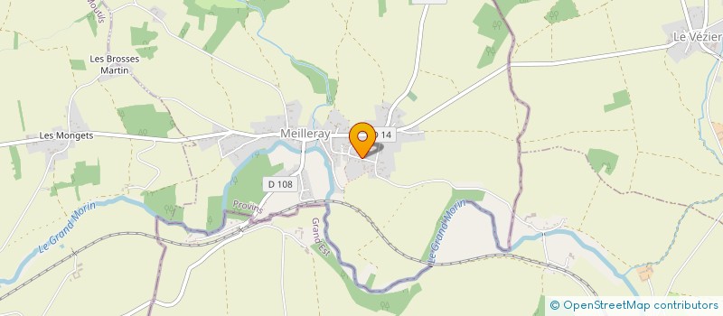 localisation de l'entreprise EARL LES RUCHERS DU GRAND CHENE  MEILLERAY