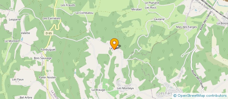 localisation de l'entreprise EARL LES SAFRANELLES à ROUFFIGNAC-SAINT-CERNIN-DE-REILHAC