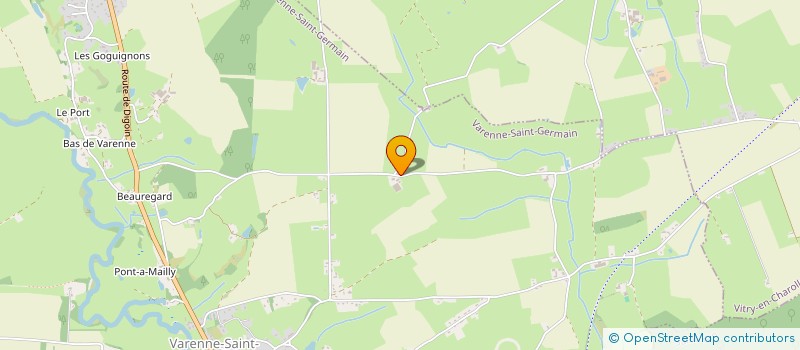 localisation de l'entreprise EARL LES SAPINS  VARENNE-SAINT-GERMAIN