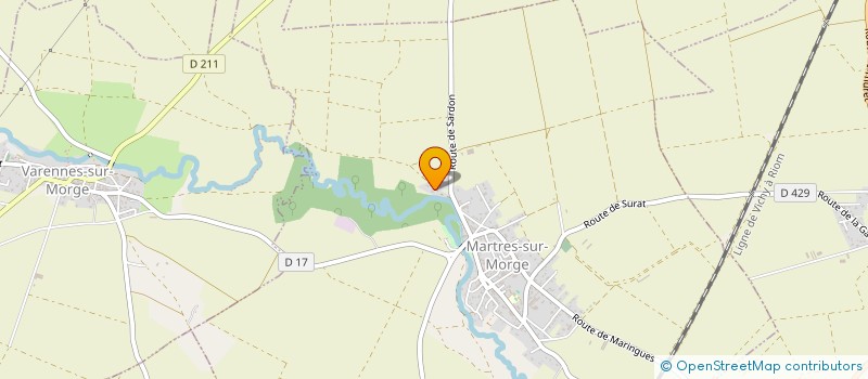 localisation de l'entreprise EARL LES SARRES  MARTRES-SUR-MORGE