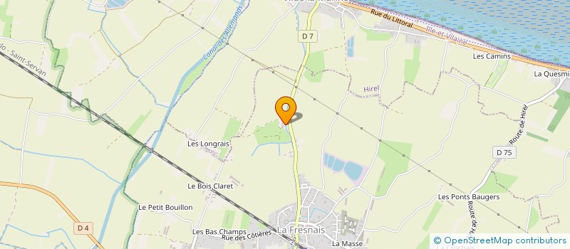 localisation de l'entreprise EARL LES SAUDRAIS  LA FRESNAIS