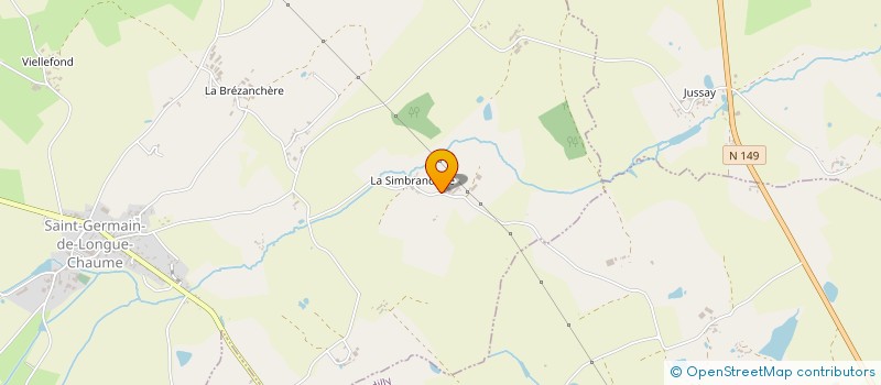 localisation de l'entreprise EARL LES SAUZES  ST GERMAIN DE LONGUE CHAUME
