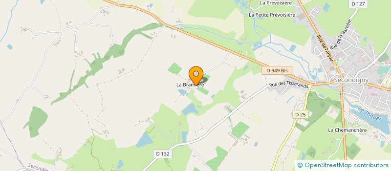 localisation de l'entreprise EARL LES SAVEURS DE GATINE  SECONDIGNY