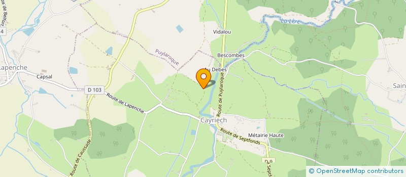 localisation de l'entreprise EARL LES SAVEURS DU QUERCY  CAYRIECH