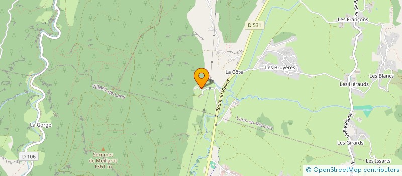 localisation de l'entreprise EARL LES SAVEURS DU VERCORS  LANS-EN-VERCORS