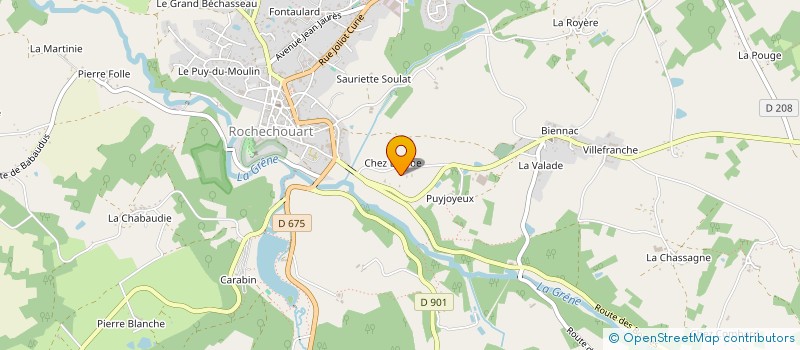 localisation de l'entreprise EARL LES SERRES DE BIENNAC à ROCHECHOUART