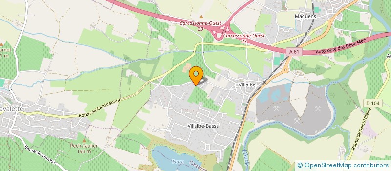 localisation de l'entreprise EARL LES SILLONS  CARCASSONNE