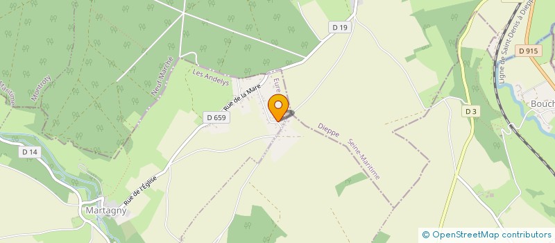 localisation de l'entreprise EARL LES SIMONS  MARTAGNY