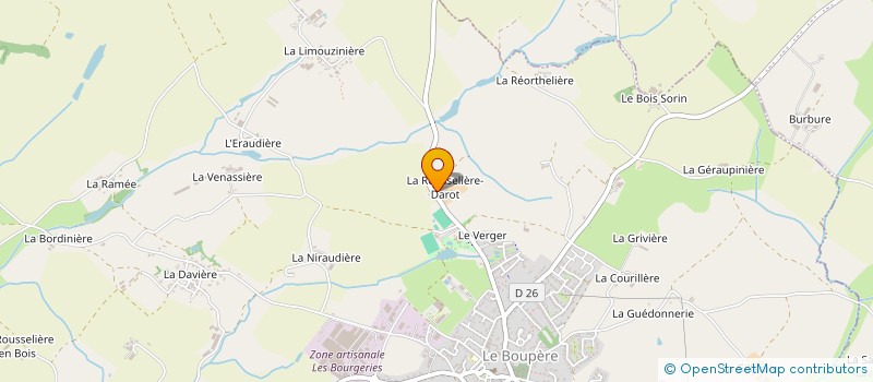 localisation de l'entreprise EARL LES SIXTIES  LE BOUPERE