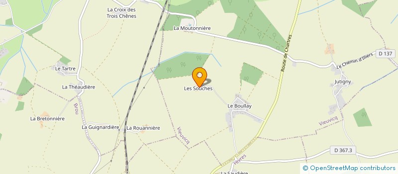 localisation de l'entreprise EARL LES SOUCHES à VIEUVICQ