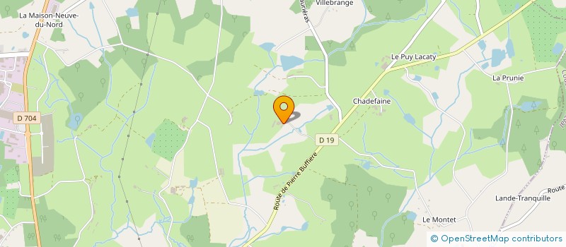 localisation de l'entreprise EARL LES SOULIERS  SAINT-YRIEIX-LA-PERCHE