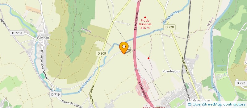 localisation de l'entreprise EARL LES SOURCES DE LAUDINE  SAINT-GERMAIN-LEMBRON