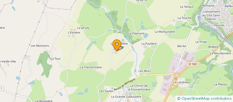 localisation de l'entreprise EARL LES SUREAUX  CHANVERRIE