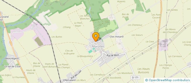 localisation de l'entreprise EARL LES TERRES BLANCHES  MAROLLES