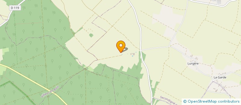 localisation de l'entreprise EARL LES TROIS CHENES  SECONDIGNE-SUR-BELLE