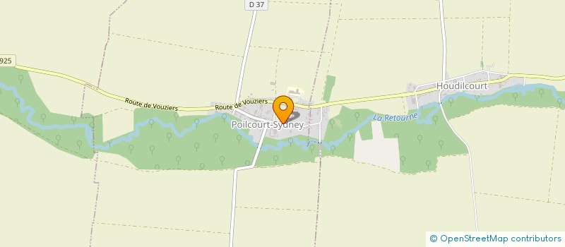 localisation de l'entreprise EARL LES TROIS E  POILCOURT-SYDNEY