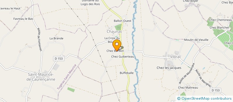 localisation de l'entreprise EARL LES TROIS RIVES à CHAUNAC