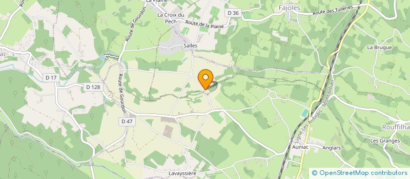 localisation de l'entreprise EARL LES TUCQUES à ANGLARS-NOZAC