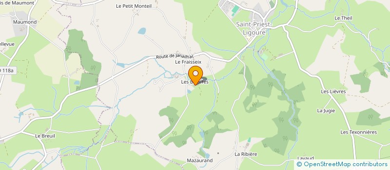 localisation de l'entreprise EARL LES VALLONS SAUVAGES à BURGNAC