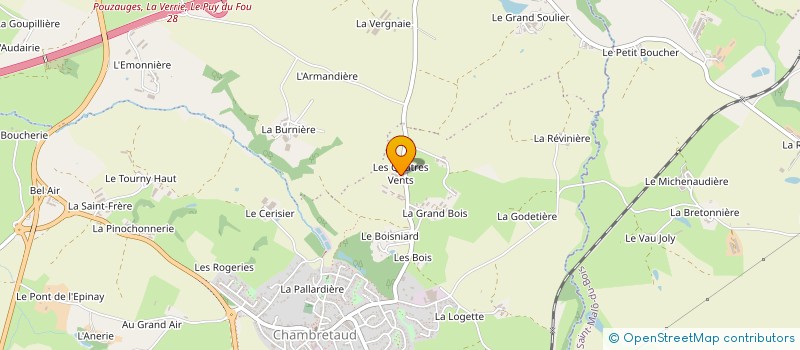 localisation de l'entreprise EARL LES VENTS  CHANVERRIE