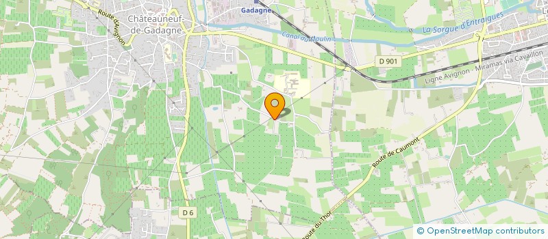 localisation de l'entreprise EARL LES VERGERS DE BOMPAS  CHATEAUNEUF-DE-GADAGNE