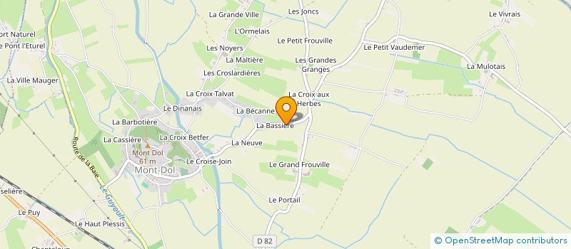 localisation de l'entreprise EARL LES VERGERS DE LA BAIE  CHERRUEIX