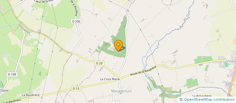 localisation de l'entreprise EARL LES VERGERS DE LA CADERIE  MAUPERTUIS