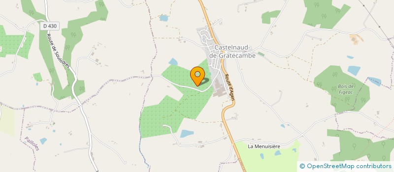 localisation de l'entreprise EARL LES VERGERS DE LA CALVETIE à CASTELNAUD-DE-GRATECAMBE