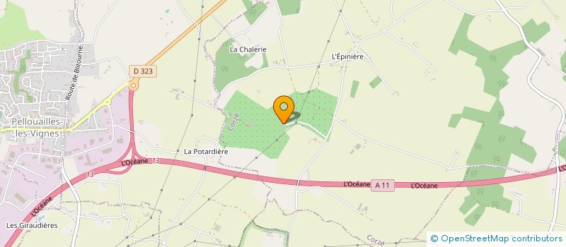 localisation de l'entreprise EARL LES VERGERS DE SOUZAY à CORZE
