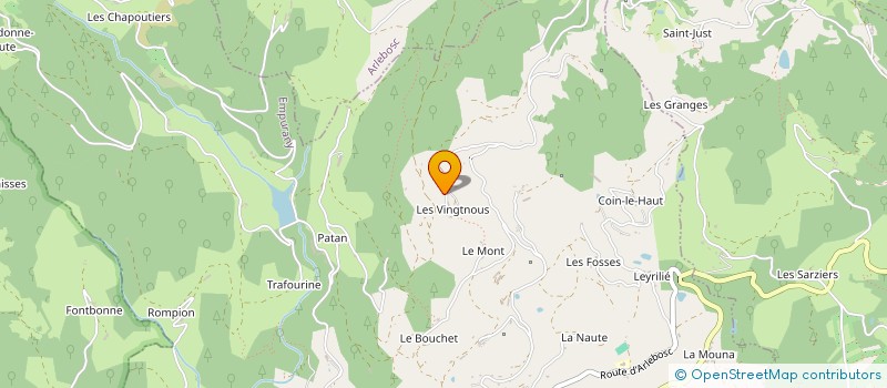 localisation de l'entreprise EARL LES VERGERS DES VINGTENOUX à EMPURANY