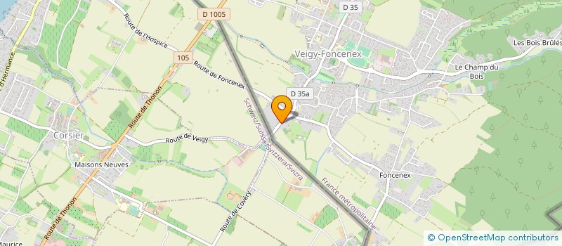 localisation de l'entreprise EARL LES VIGNES DE PARADIS  DOUVAINE