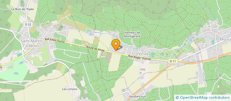 localisation de l'entreprise EARL LES VIGNEULES  VINAY
