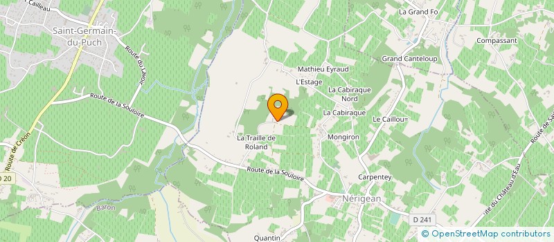 localisation de l'entreprise EARL LES VIGNOBLES DE DAMANIEU  NERIGEAN