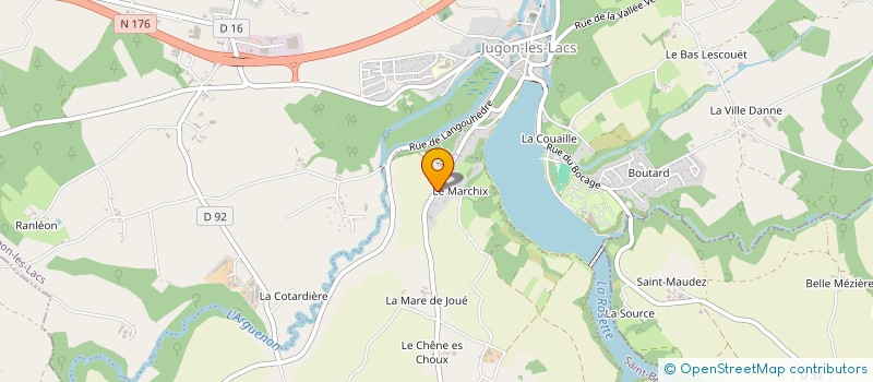 localisation de l'entreprise EARL LES VOLAILLES DE L'ARGUENON à JUGON-LES-LACS
