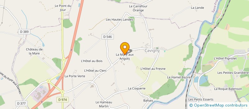 localisation de l'entreprise EARL LESAGE  CAVIGNY