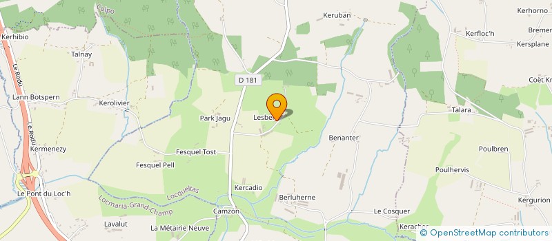 localisation de l'entreprise EARL LESBEN à LOCQUELTAS