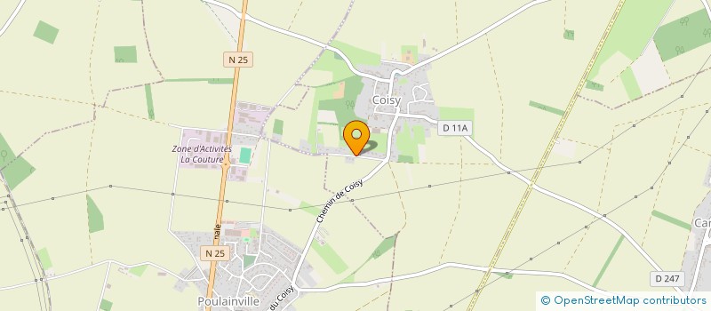 localisation de l'entreprise EARL LESCOT  COISY