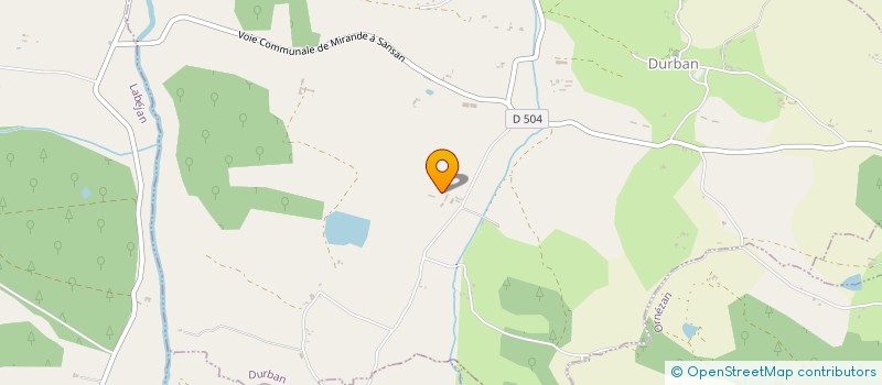 localisation de l'entreprise EARL LESCURE AU MARTIAN  DURBAN
