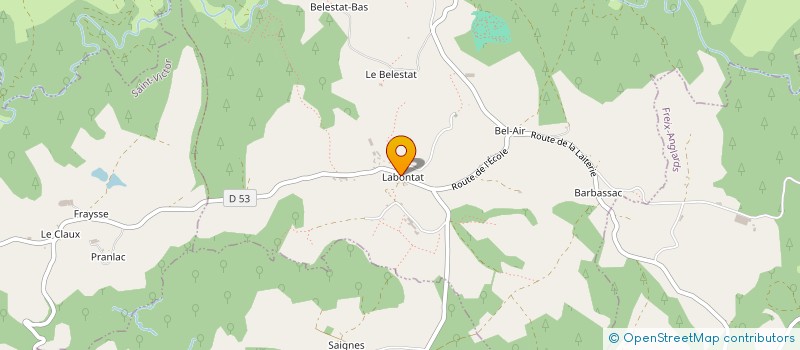 localisation de l'entreprise EARL LESPINE LABONTAT à SAINT-ILLIDE