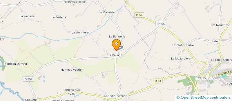 localisation de l'entreprise EARL LETAROUILLY à MONTPINCHON