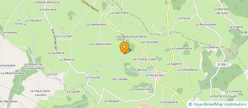 localisation de l'entreprise EARL LETELLIER  COULOUVRAY-BOISBENATRE