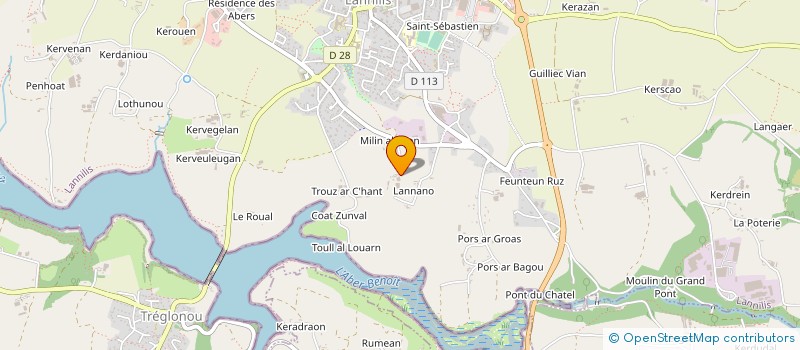 localisation de l'entreprise EARL LEUR AL MEMEN à LANNILIS