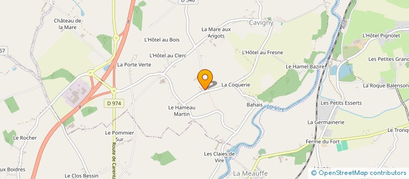 localisation de l'entreprise EARL LEVAVASSEUR à CAVIGNY