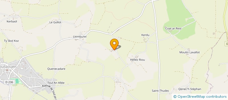 localisation de l'entreprise EARL LEVENEZ à POULLAOUEN