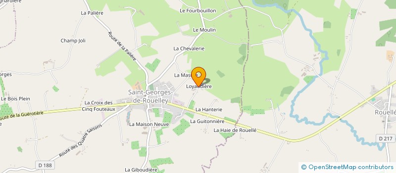 localisation de l'entreprise EARL LEVERRIER à SAINT-GEORGES-DE-ROUELLEY