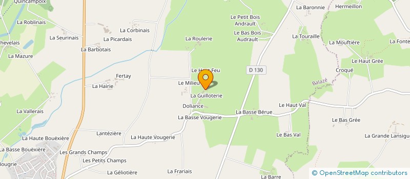 localisation de l'entreprise EARL LEVESQUE à BALAZE