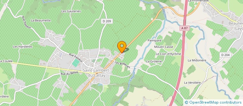 localisation de l'entreprise EARL LEVOYE MORIN  VAL-DU-LAYON